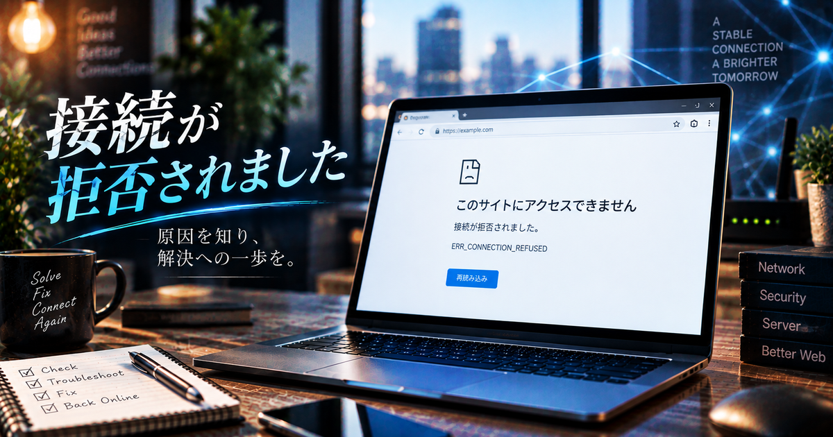 接続が拒否されましたの主な原因や解決方法を徹底解説｜今すぐ試せる対策・エラー別の対処法まとめ