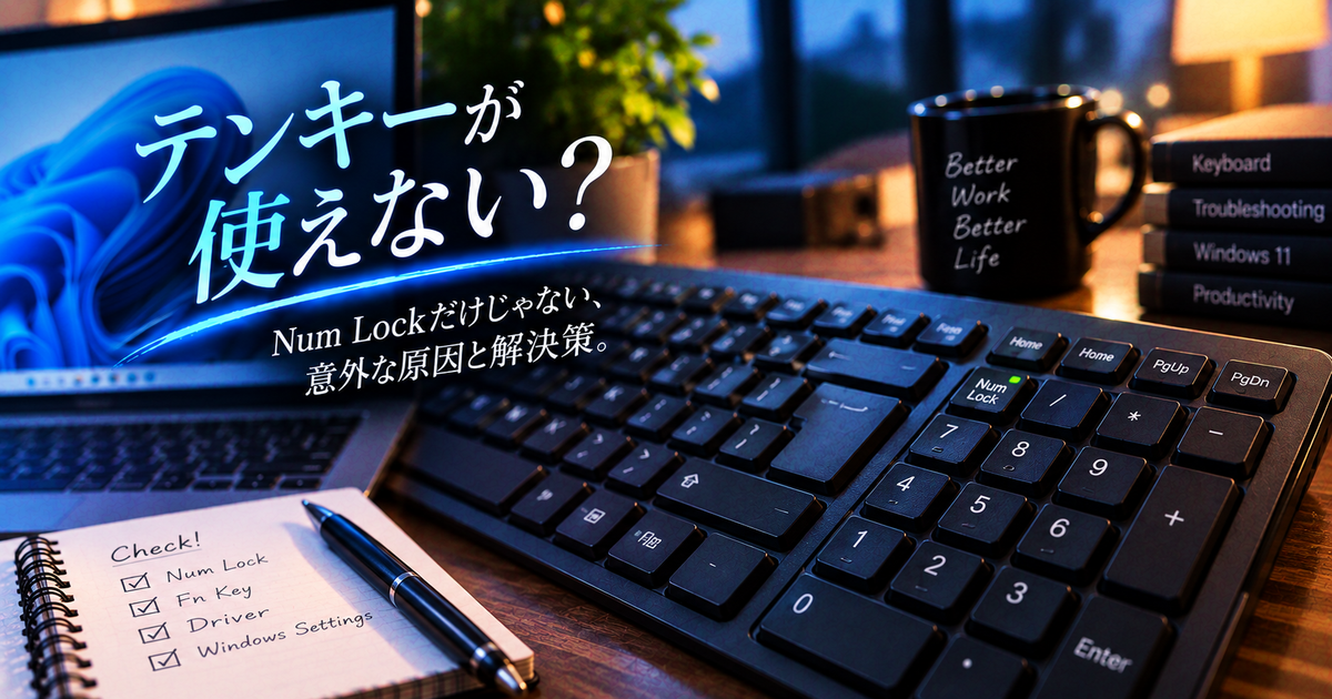 テンキーがNum Lock以外でも使えない時の原因と解決策｜意外な落とし穴も徹底解説！