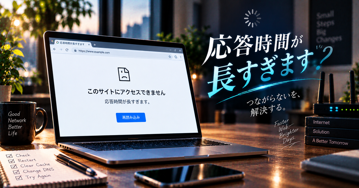 応答時間が長すぎますと表示される特定のサイトの原因と対処法｜すぐに試せる解決策やエラー防止のポイントを徹底解説