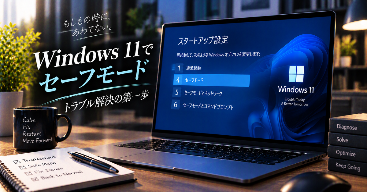 Windows11でセーフモードを起動する基本手順5つ｜トラブル別の使い分けと解除方法を押さえて安心対応！