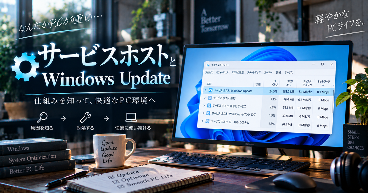 サービスホストによるWindows Updateの仕組みと最適な対策｜重くなる原因から安全な無効化・快適な運用方法まで徹底解説