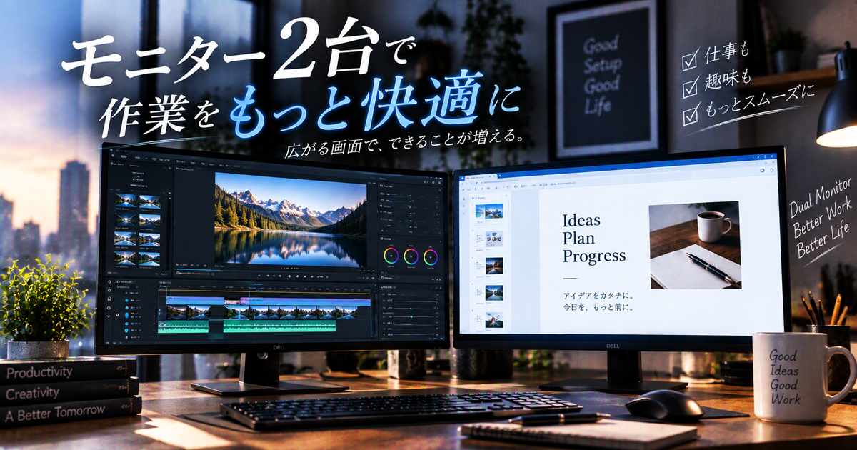 モニター2台で違う画面を表示する設定の基本ステップ7つ｜WindowsとMacでデュアル環境を快適に整える！