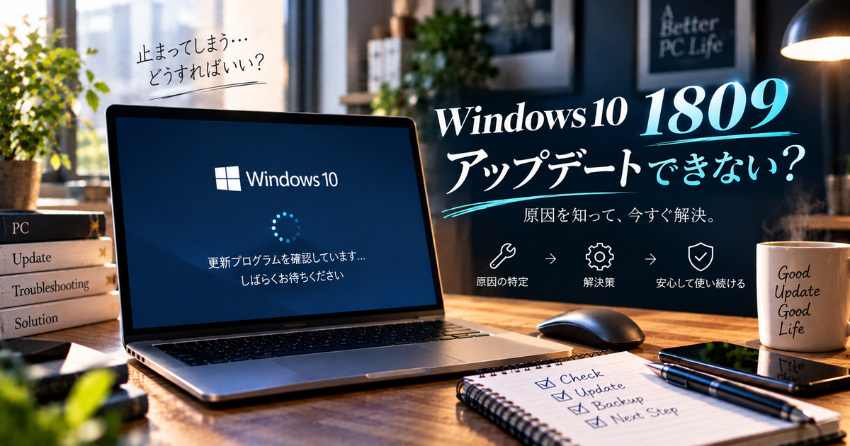 Windows10の1809アップデートができない・しない場合の対処法｜今すぐできる解決策とトラブル回避のポイント