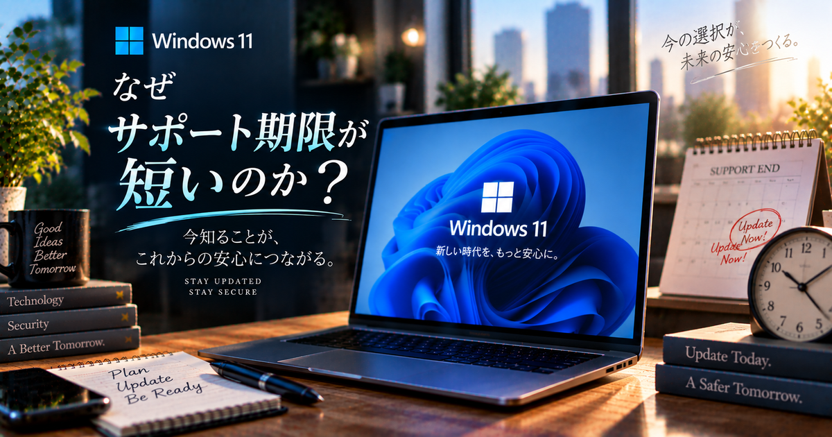 Windows11のサポート期限が短い理由を徹底解説｜今すぐ知っておきたいリスクと賢い対策方法