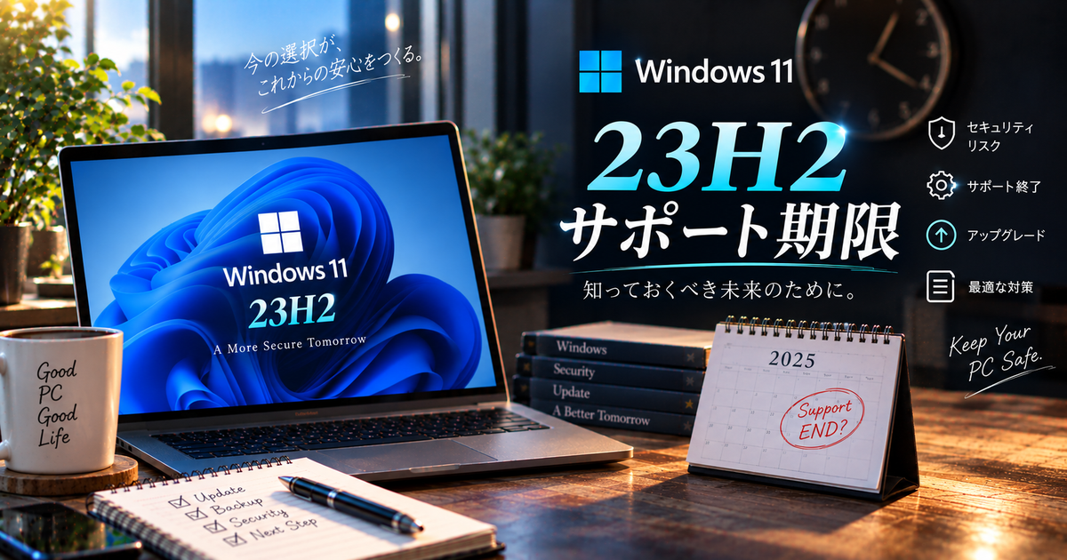 Windows11の23H2サポート期限を徹底解説｜終了日・延長サポート・リスクと正しい対策方法を解説